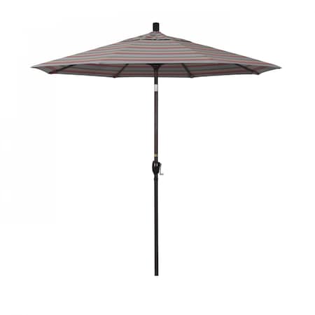 California Umbrella 7.5' Bronze Aluminum Market Patio Umbrella, Sunbrella Gateway Blush 194061338162